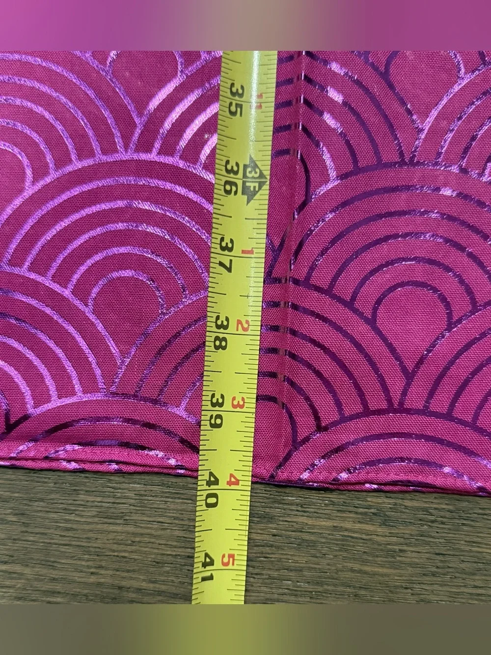 Kurt Geiger London Metallic Rainbow Oblong Scarf in FUCHSIA. NWT